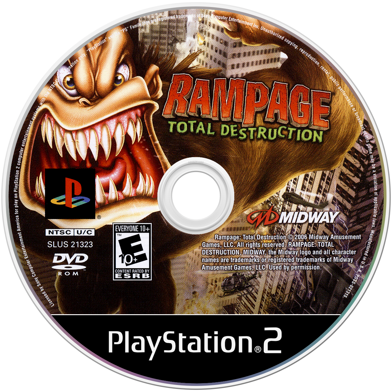 Rampage Total Destruction [Not For Resale] media 5 for Playstation 2